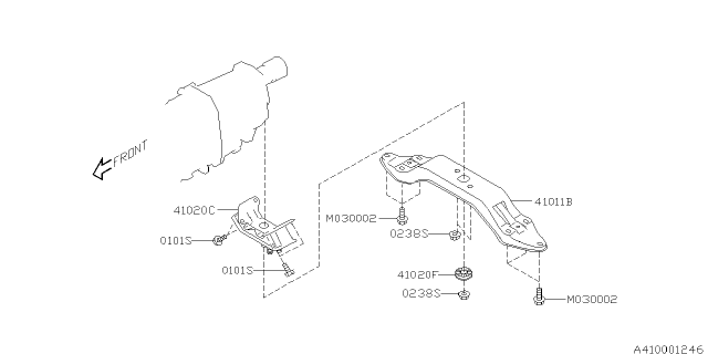 2013 Subaru Tribeca Engine Mounting Diagram 2