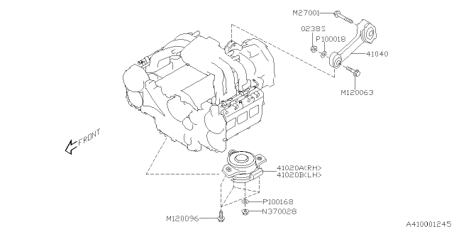 2009 Subaru Tribeca Engine Mounting Diagram 1
