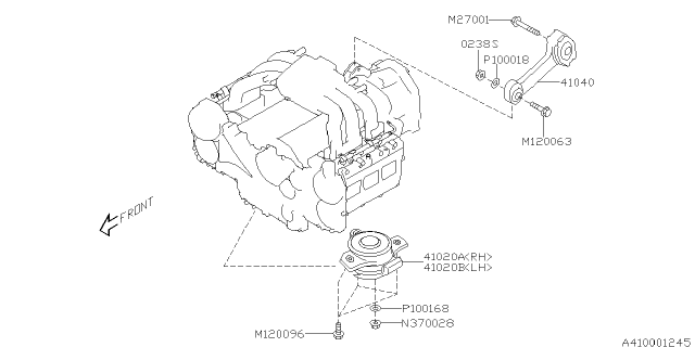 2014 Subaru Tribeca Engine Mounting Diagram 1