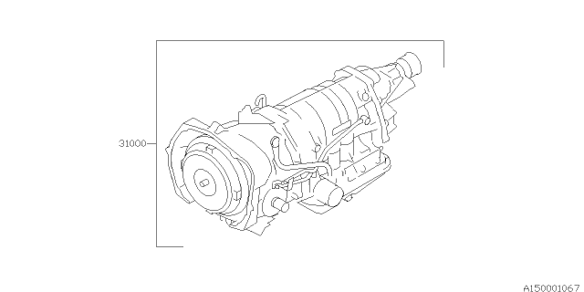 2008 Subaru Tribeca Automatic Trans Assembly Diagram for 31000AH330