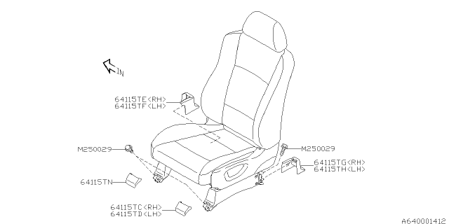 2007 Subaru Tribeca Front Seat Diagram 2