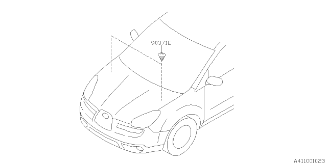 2007 Subaru Tribeca Protector - Mounting Diagram