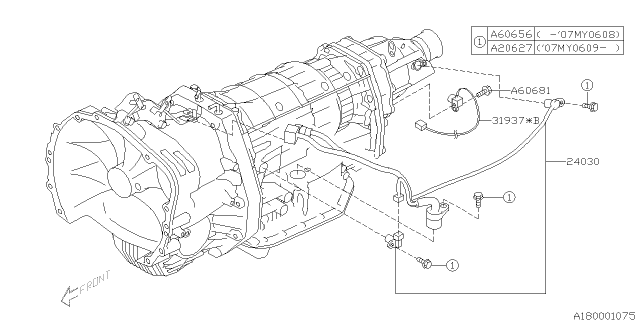2006 Subaru Tribeca Sensor Assembly Reverse At Diagram for 31937AA120