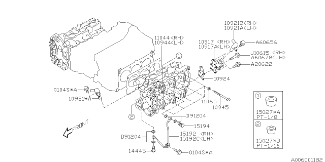 2006 Subaru Tribeca Cylinder Head - Diagram 2