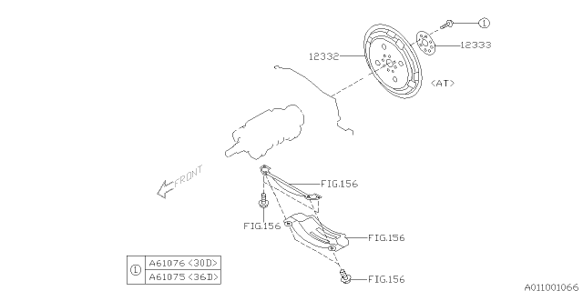 2012 Subaru Tribeca Flywheel Diagram