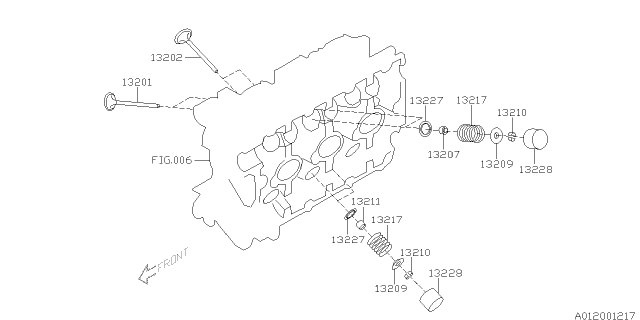 2013 Subaru Tribeca Valve Mechanism Diagram