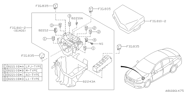 2019 Subaru Legacy Wiring Harness - Main Diagram 5