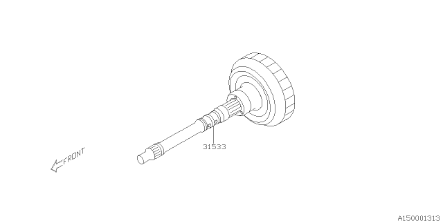 2017 Subaru Legacy Automatic Transmission Assembly Diagram 1