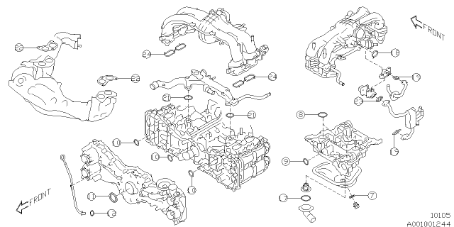 2018 Subaru Outback Engine Assembly Diagram 3