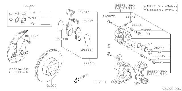 2019 Subaru Outback Front Brake Diagram 2