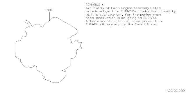 2015 Subaru Outback Engine Assembly Diagram 1