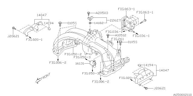 2016 Subaru Legacy Intake Manifold Diagram 7