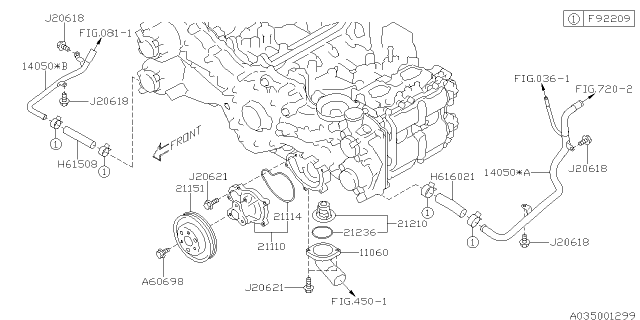 2016 Subaru Legacy Water Pump Diagram 1