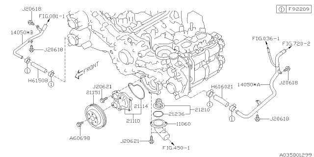 2015 Subaru Legacy Water Pump Diagram 1