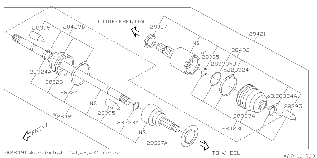 2018 Subaru Outback Rear Axle Diagram 1