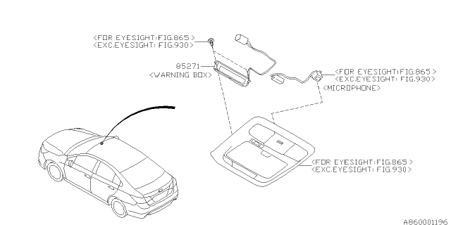 2015 Subaru Legacy Audio Parts - Radio Diagram 4