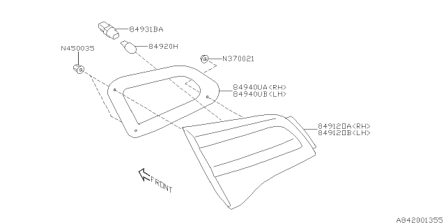 2017 Subaru Legacy Lamp - Rear Diagram 3