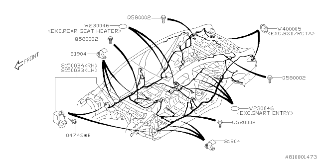 2019 Subaru Legacy Wiring Harness - Main Diagram 6