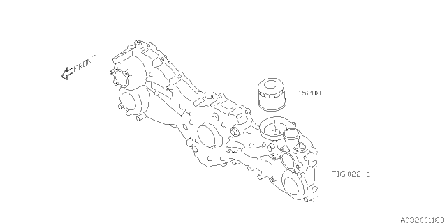 2015 Subaru Outback Oil Pump & Filter Diagram 1