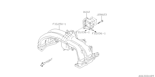 2016 Subaru Legacy Throttle Chamber Diagram 1