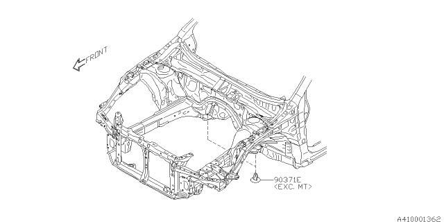 2018 Subaru Outback Engine Mounting Diagram 3