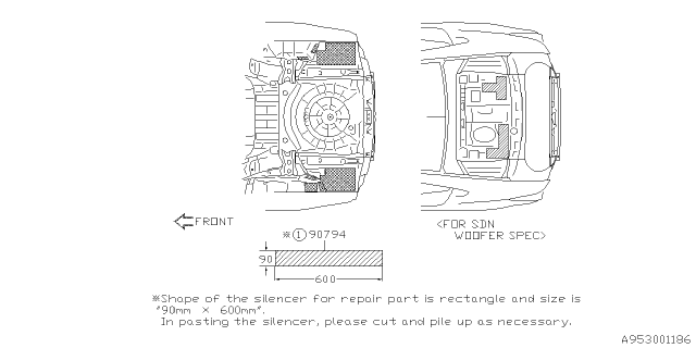 2016 Subaru Outback Silencer Diagram 3