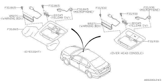 2015 Subaru Legacy Audio Parts - Radio Diagram 5