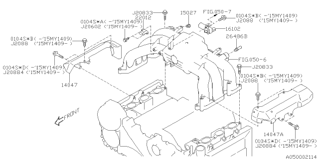 2016 Subaru Legacy Intake Manifold Diagram 8
