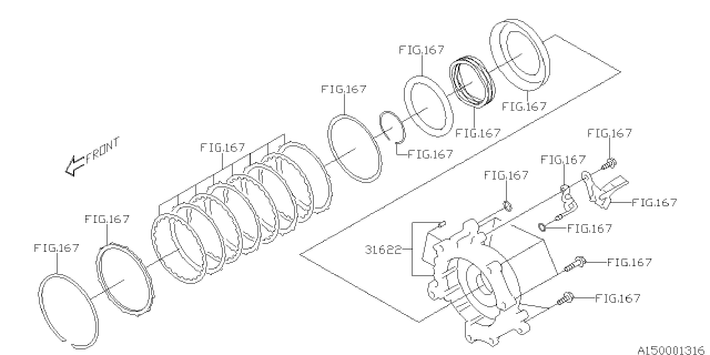 2019 Subaru Legacy Automatic Transmission Assembly Diagram 6