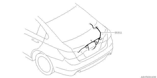 2019 Subaru Outback Cord - Rear Diagram 2