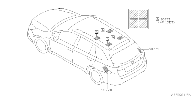 2016 Subaru Legacy Silencer Diagram 1