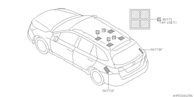 2019 Subaru Outback Silencer Diagram 1