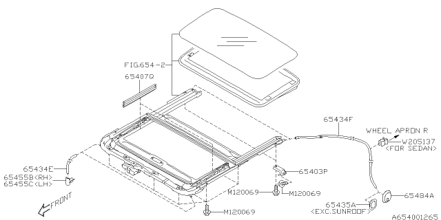 2017 Subaru Legacy Sun Roof Diagram 2