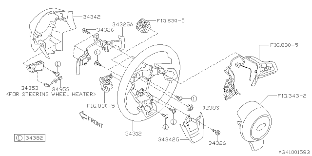 2019 Subaru Outback Steering Column Diagram 2