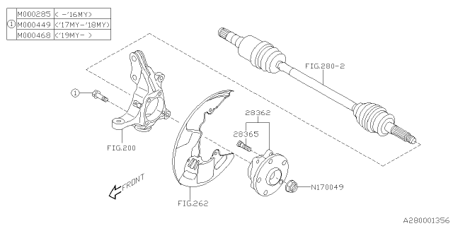 2015 Subaru Legacy Front Axle Diagram 2