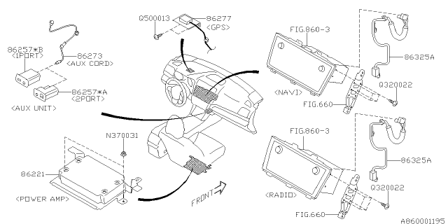 2016 Subaru Outback Audio Parts - Radio Diagram 2