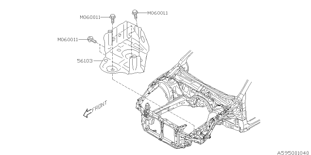 2017 Subaru Legacy Chassis Frame Diagram 1