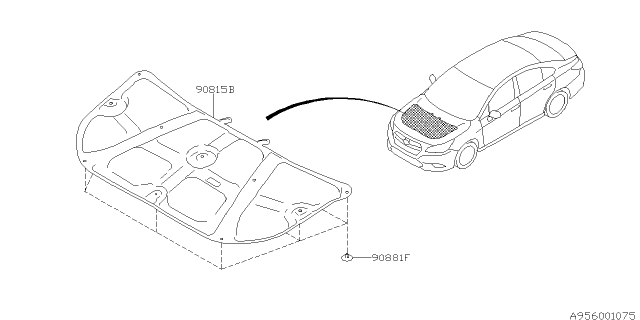 2018 Subaru Outback Hood Insulator Diagram