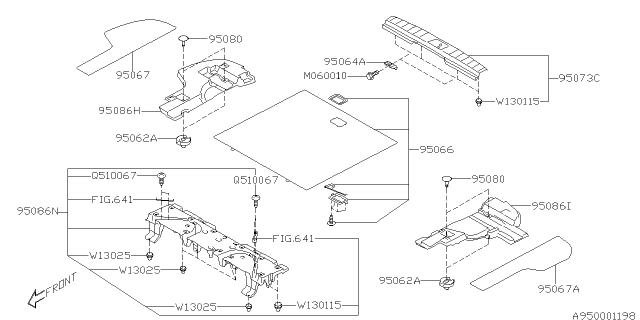 2018 Subaru Outback Mat Diagram 2