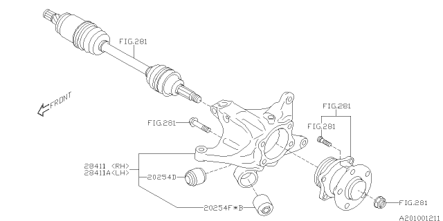 2018 Subaru Outback Rear Suspension Diagram 1