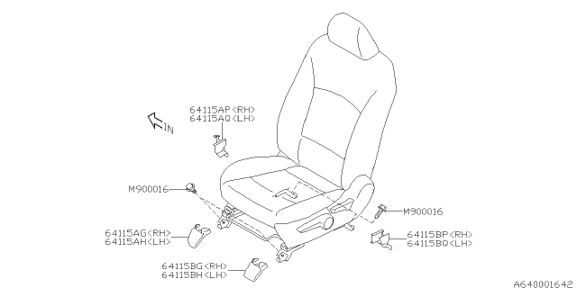 2016 Subaru Outback Front Seat Diagram 5