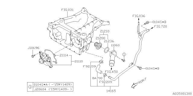 2019 Subaru Legacy Water Pump Diagram 2