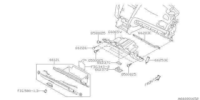 2019 Subaru Legacy Instrument Panel Diagram 4