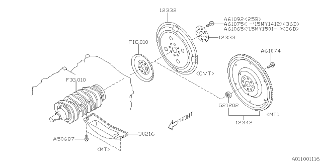 2017 Subaru Outback Flywheel Diagram