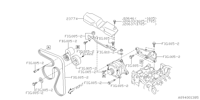 2016 Subaru Legacy Alternator Diagram 3