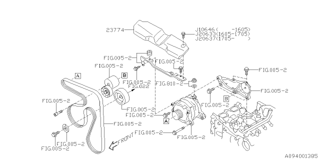 2019 Subaru Legacy Alternator Diagram 3