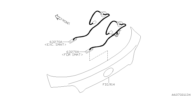 2018 Subaru Legacy Door Parts - Latch & Handle Diagram 1