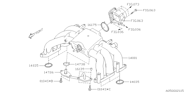 2016 Subaru Legacy Intake Manifold Diagram 6