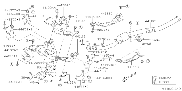 2018 Subaru Legacy Exhaust Diagram 4