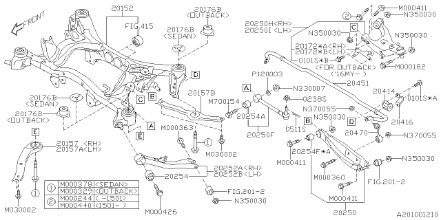 2016 Subaru Outback Bolt FLG 12X82.5 Diagram for 901000440